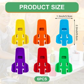 6 Pack Manual Easy Can Opener, Colorful Soda Beer Can Openers, Premium Plastic Shields Plastic Beer Leakproof Can Cover Protector for Coke, Beer, Soda, Aluminum Beverage