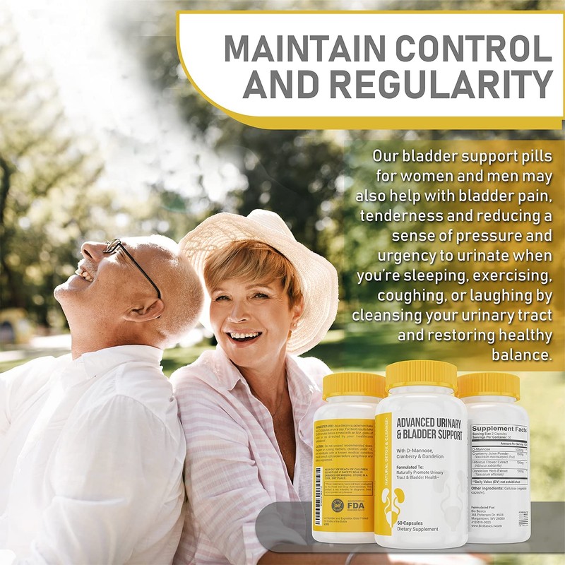Advanced Urinary Tract Health & Bladder Support Supplement - Detoxifying