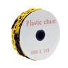 Plastic Chain, Yellow/Black, 1.5 x 0.8 x 32.8 ft (39