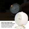 MUNEFE Alarm Clock, Super Silent Non Ticking Clock, Fashionable Round