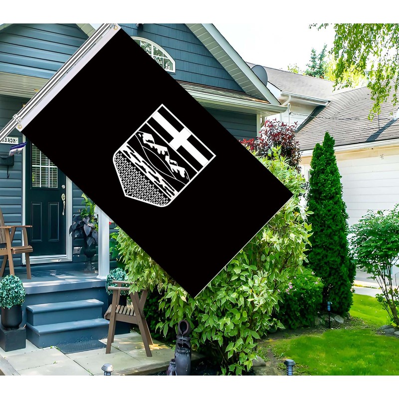 Black Alberta Flag,3x5 FT Canada Province Albertan Flag,36x60 Inch Large