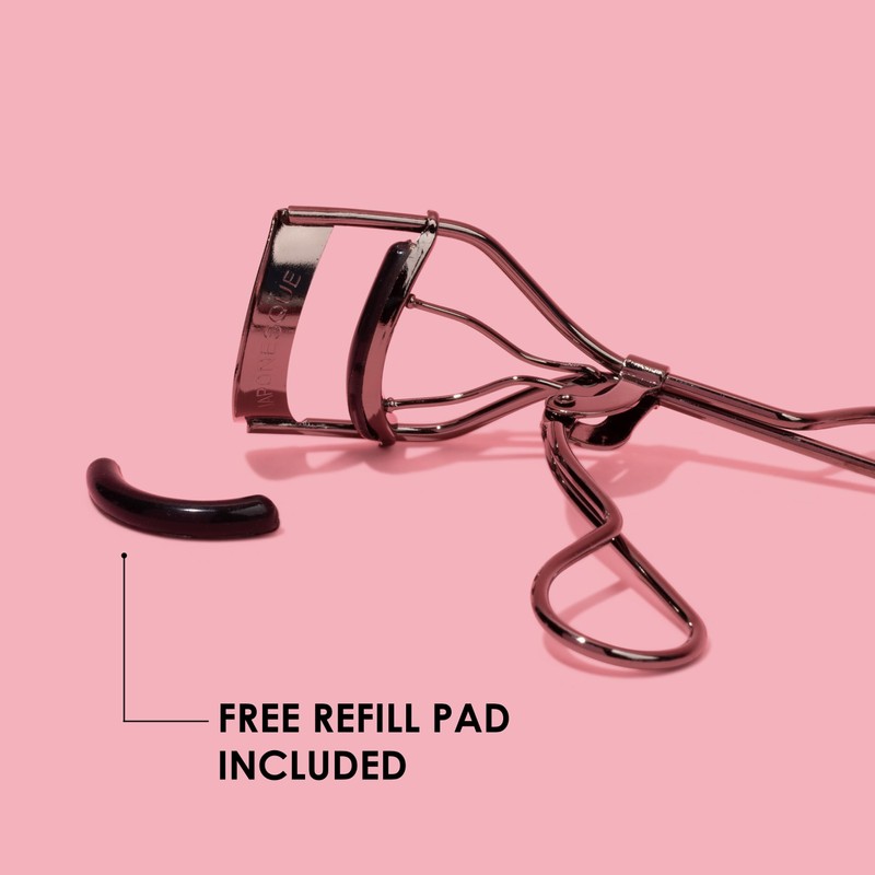 JAPONESQUE Lash Curler Gunmetal, Keeps Lashes Curled for 8 Hours,