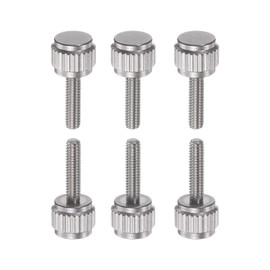 sourcing map 10pcs Vernier Calipers Locking Screws M2.5x10mm Round Flat Head Knurled Thumb Knob Bolts
