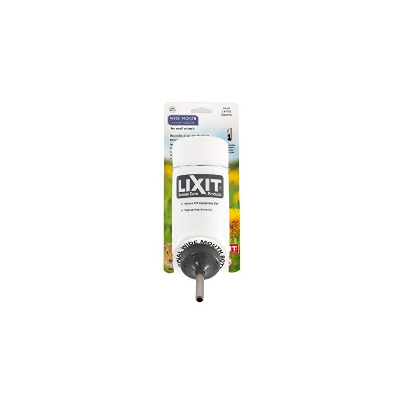 Lixit Botella de Agua de Boca Ancha 16 onzas Sin