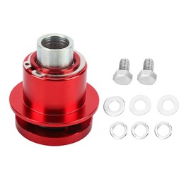 Steering Wheel Hub Adapter, Car Quick Release 360° Steering Wheel Hub Adapter Kit 310101 (Red)