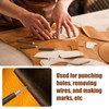 2 Pack Handwork Sewing Awl, Gourd Shape Awl Wooden Awl