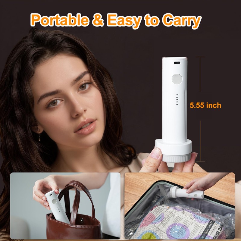 Vacuum Storage Bags for Clothes with Portable Electric Pump,9 Combo
