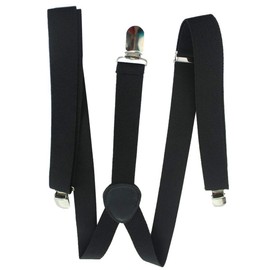 Trimming Shop Men's Suspender Braces - Heavy Duty Clip on Suspenders - Fully Adjustable and Elasticated - Fashion Accessory for Parties, Weddings, Casual, Formal Events