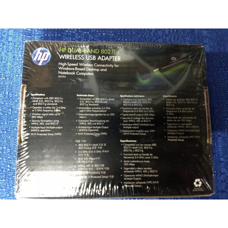 HP Wireless USB Adapter Dual-Band 802.11n (WL-606)