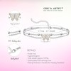 CHIC & ARTSY Butterfly Anklet 925 Sterling Silver Created Opal