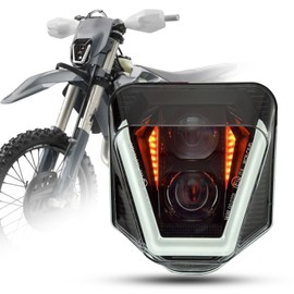 bamotoop Dirt Bike Headlight 7000LM LED Motocros Headlight with DRL High Low Beam Compatible with Husqvarna 701 Supermotor FE250 FE350 FE450 FE501 TX125 TE300L FC250 2024+