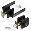 Exterior Door Handle and Deadbolt Set, 1 Pack, 6 Same