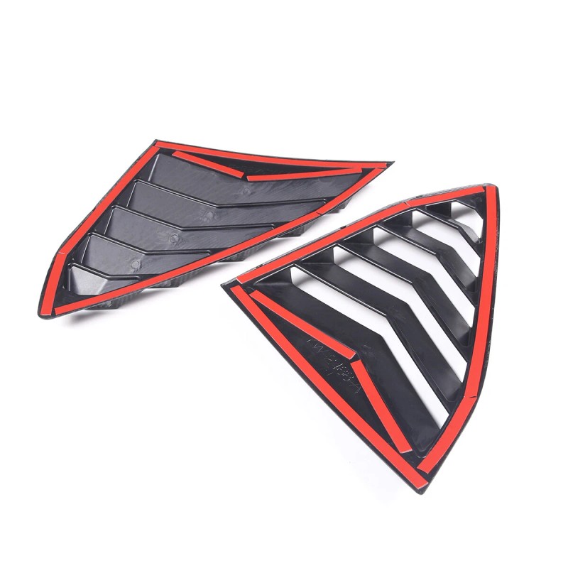 car-attention Side Window Louver Shutter Cover Trim For Corvette C8