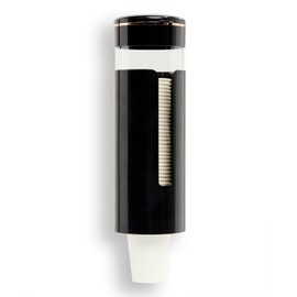 Seveny Bathroom Cup Dispenser, Wall Mount 4-7 oz Disposable Mouthwash Paper Cups, Pull-Type Cup Holder for Guest Toiletries, Dining Room, Kitchen, Coffee Stations, BPA Free, Black