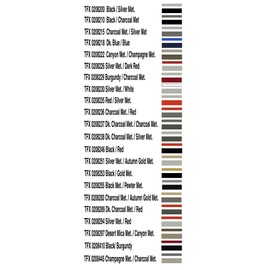 Universal TFX 0208235 - Auto Customizing 1/2" 2-Color Dual Pinstripe -1/2" x 150' (1/4” Stripe, 1/8" Gap, Then 1/8” Stripe) - 235-Red/Silver Metallic