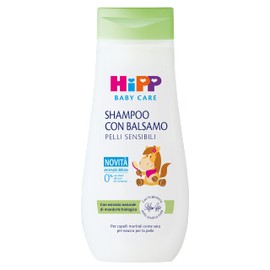 HiPP Baby Care Shampoo mit Balsam für Kinder, entwirrt das Haar und schützt die Kopfhaut, für empfindliche Haut, mit natürlichem Bio-Mandelextrakt, 1 x 200 ml