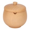 Sour Jujube Wood Condiment Jar Japanese Safe Dustproof Classic Flip