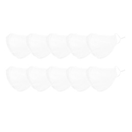 DALIX Youth Face Mask Washable Made in USA - White XS (10 Pack)