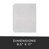 Risch Heavy-Duty 3-Hole Punched Clear Vinyl Page Protectors, Plastic Sleeves