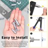 Mardatt 20Pcs M5 Multi-Grip Rivet Nuts, Zinc-Plated Pre-Bulbed Shank Flat