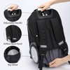 Backpack with Wheel,Rolling Backpack with Double Reinforce Telescoping Handle and