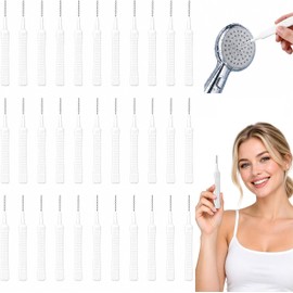 50pcs Cepillo de Limpieza para Cabezal de Ducha,Cepillo para Regadera Antiobstrucción,Limpia Grietas,Cepillo para Regadera Limpieza,Multiusos para Baño,Teclados y Celulares,etc (30pcs)
