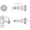 Ganter Normelemente | Plug pin with axial protection (locking pawl)