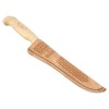 Unbranded Fillet Knife W/ Leather Sheath Sharpener Scandinavian Steel Ergonomic
