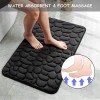 4 Piezas Tapete Baño Ultra Suave Antideslizante Absorbente