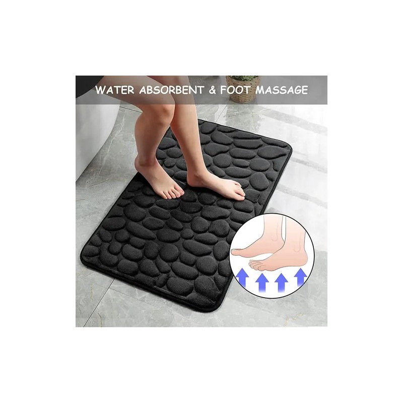 4 Piezas Tapete Baño Ultra Suave Antideslizante Absorbente