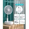 Primevolve Portable Oscillating Standing Fan,Rechargeable Battery Operated USB Floor Table