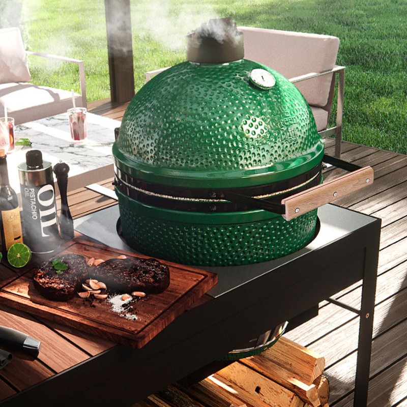 FIRELOOP 9 Inch Wooden Handle Replacement Large,Big Green Color Egg