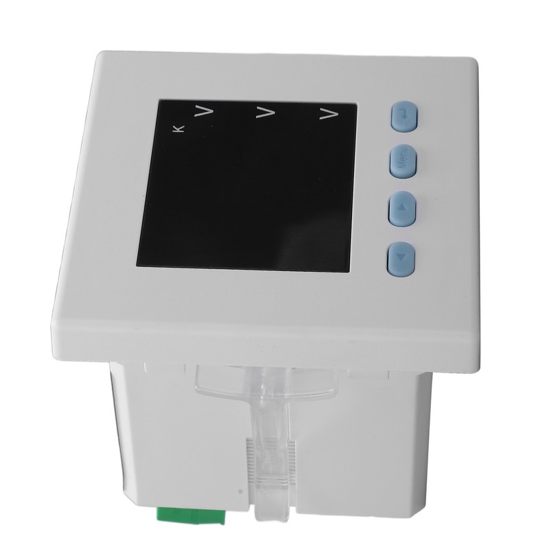 Intelligent Digital Voltmeter 3 Phase White ABS Flame Retardant Electricity