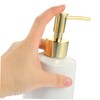 ABOOFAN 2pcs Refillable Ceramic Shampoo Dispenser Elegant Bathroom Soap Pump