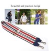 Bag Strap, 1.5in Width Woven Ribbon with Leather Ends Shoulder