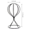 MyGift Soportes modernos para sombreros de metal, soportes de peluca