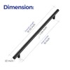 Ravinte 10 Inch Cabinet Handles Matte Black Stainless Steel Kitchen