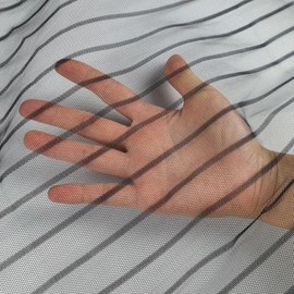 Magnetic Stripe Velcro Detachable Entrance Screen Door 100x210cm Black