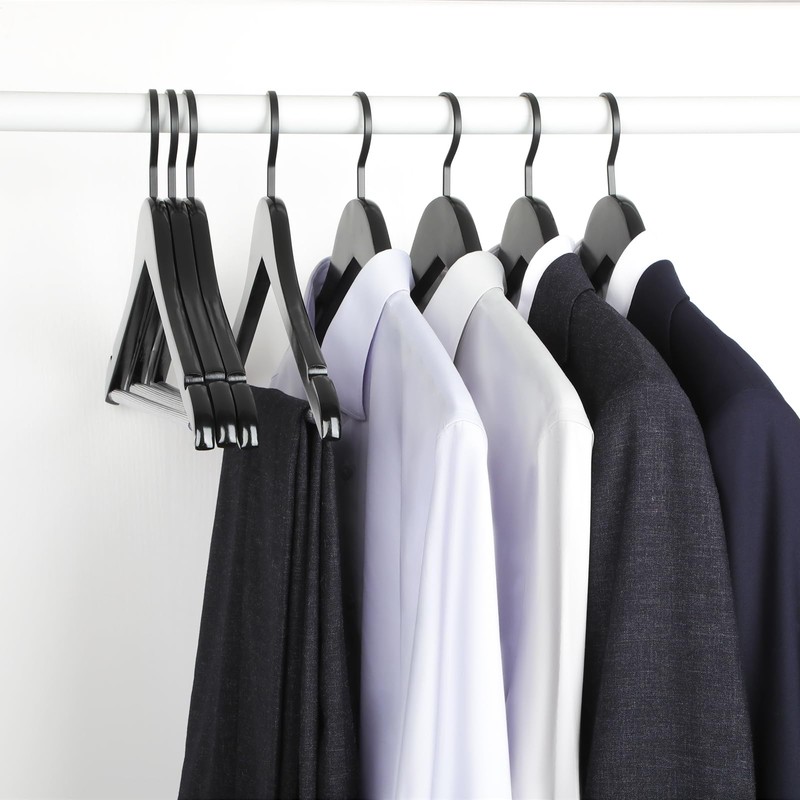 TOPIA HANGER Premium Wooden Hangers, Luxury Boutique Wood Hangers with