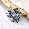 Clearine Stunning Multi Teardrop Round Austrian Crystal Rhinestone Cluster Brooch