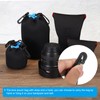 PATIKIL Camera Lens Bag 7x10cm Drawstring Lens Pouch with Thick