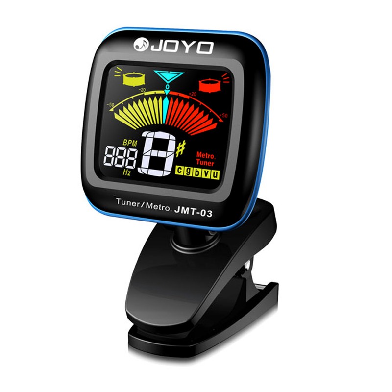 JOYO JMT-03 Portable Guitar Tuner Metronome Digital Tuner Clip Mic