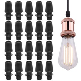 Pack of 20 Trailer Strain Relief Cable Clamp Lock Strain Relief Plastic Cord Handle Cable Lock Pull Relief Black Thread M10 Home Accessories for Wiring Pendant Light Ceiling Light