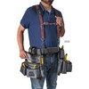 LAUTUS Leather Padded Tool Belt Suspenders w/Chest Strap| Pencil Sleeve|