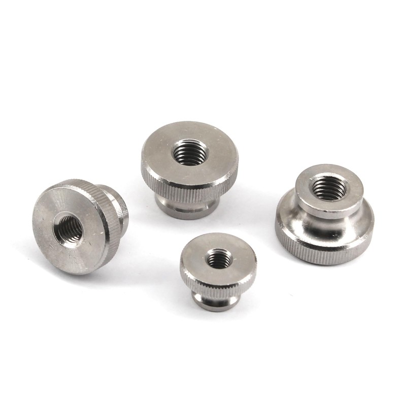 (30 Pieces) M3 Knurled Thumb Nut 304 Stainless Steel Round