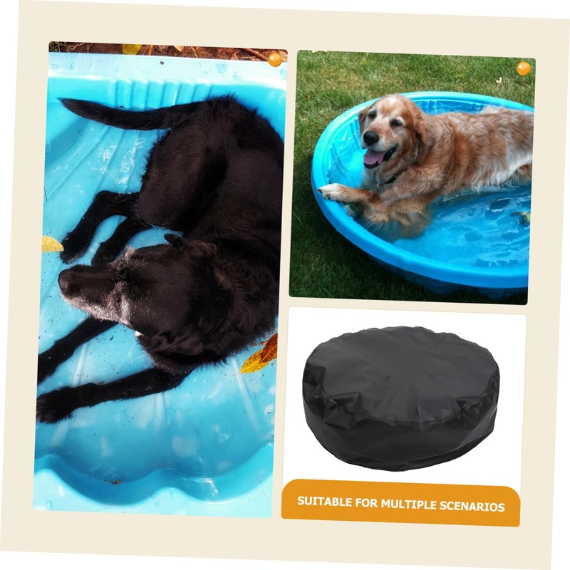 NOLITOY Outdoor Foldable Pool Cover for Round Pools Pet Swimming