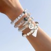 Yean 4 Pieces Boho Bracelet Layered Bead Bracelets Tassel Coin
