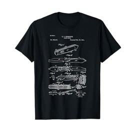 Pocket Knife Collector Vintage Patent Art T-shirt Tee T-Shirt