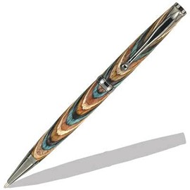 Penn State Industries PKEZLAM41 Color Grain Laminated Pre-drilled Mini Pen Blanks, 9/16" x 9/16" x 2-1/32" (Southwest, 10pcs)