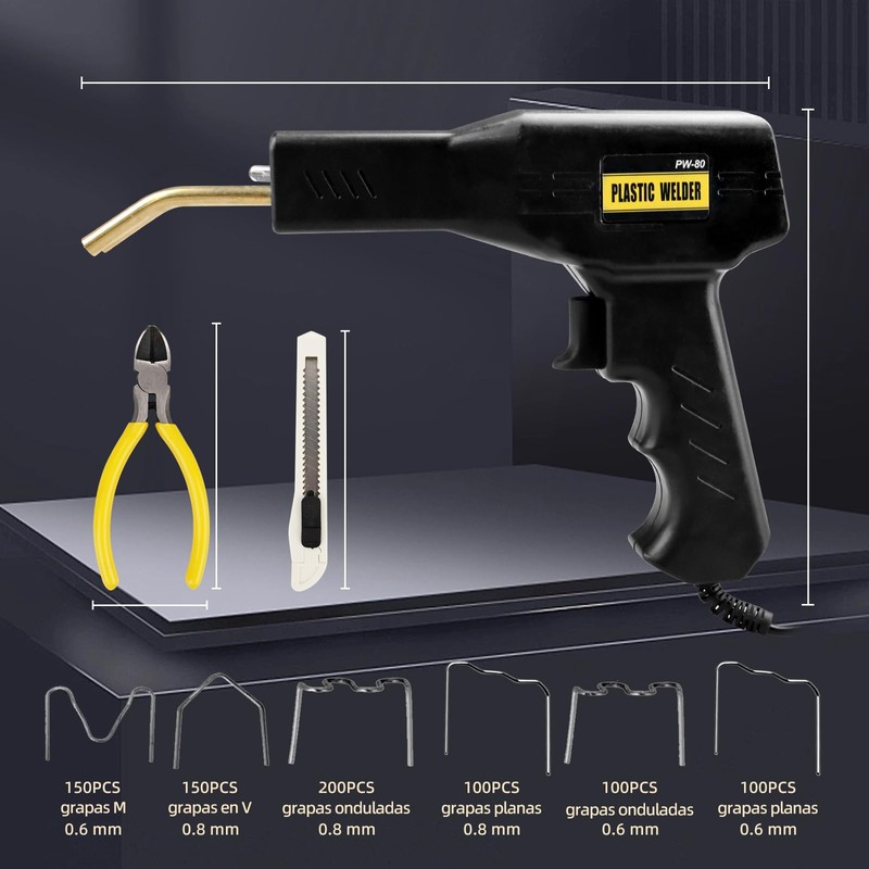 Soldador de Plástico Kit 800pzs, Máquina De Soldadura De Plástico